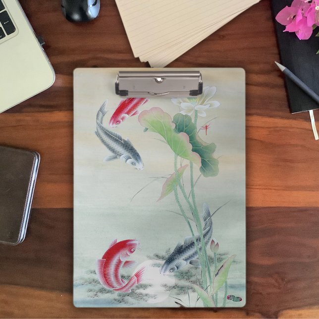 Koi Fish with Lotus Clipboard (Creator Uploaded)