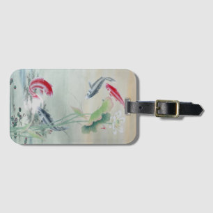 Koi Fish with Lotus Luggage Tag
