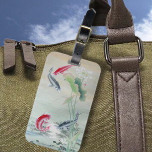 Koi Fish with Lotus Luggage Tag
