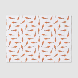 Koi Fishes Motif Pattern Tissue Paper