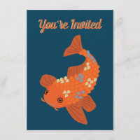 Koi Goldfish Ornamental Fish Pond Party