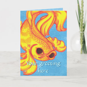 Koi Greeting Card