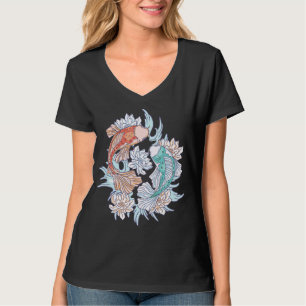 Koi In Ying & Yang Style For Men Women And Childr T-Shirt