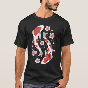 Koi In Ying & Yang Style Japan Fish Men Women T-Shirt