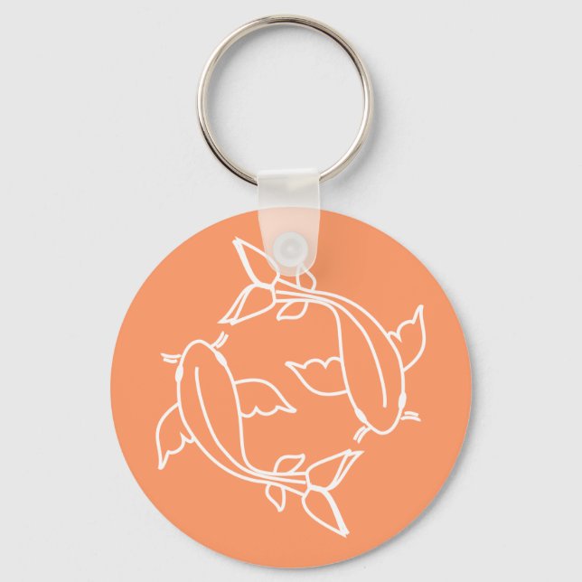 Koi Lines 2 Key Ring (Front)