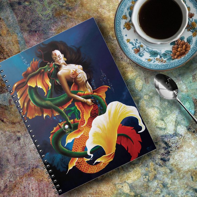 Koi Mermaid and Dragon Notebook (Creator Uploaded)