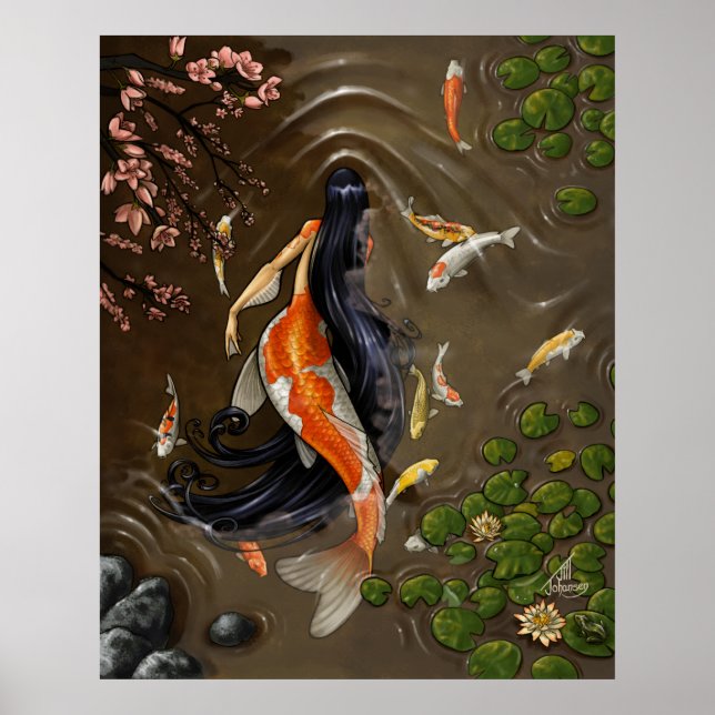 Koi Mermaid Print (Front)