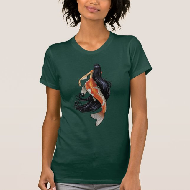Koi Mermaid Womens T-Shirt (Front)