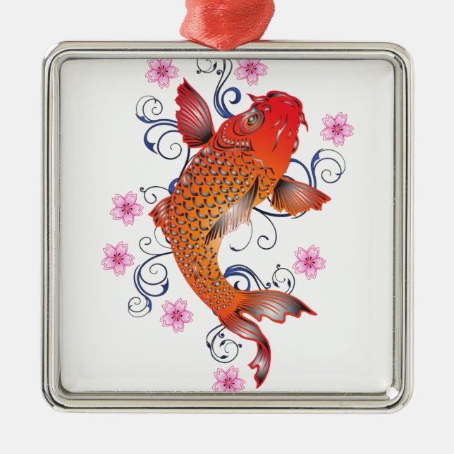 Koi Metal Tree Decoration (Front)