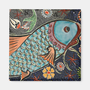 Koi Mosaic Magnet
