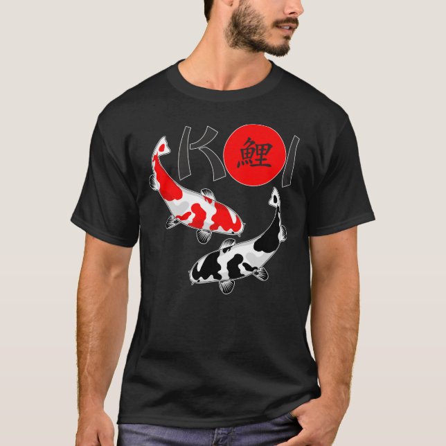KOI - Nishikigoi Bekko white red black 2 T-Shirt (Front)