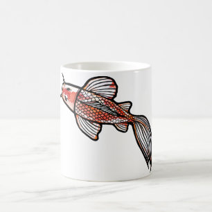 Koi Pond Art Kois Fish Designs Red Calico Koi Coffee Mug