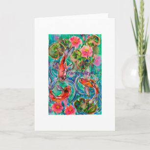 Koi pond card