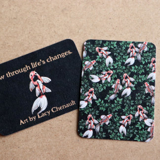 Koi Pond Fish Artwork                              Card