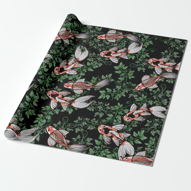Koi Pond Fish Artwork                              Wrapping Paper (Unrolled)