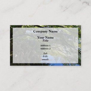 Koi Pond in Chinese Garden Business Card
