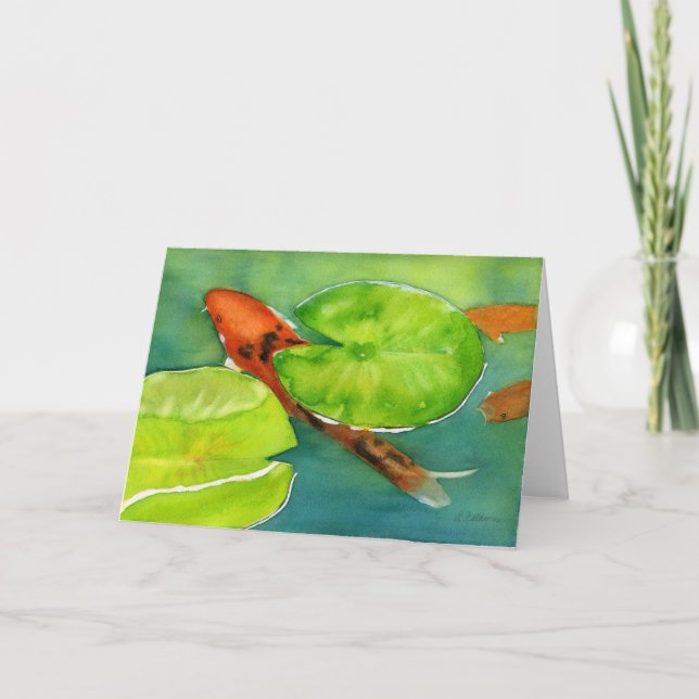 Koi pond notecard (Front)