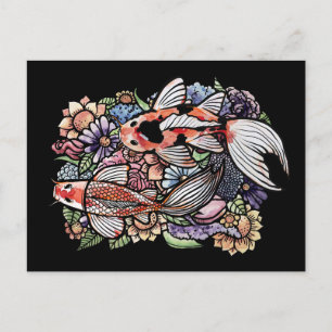Koi Pond Postcard
