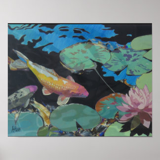 Koi Pond Poster