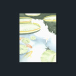 Koi Pond Reflection with Fish and Lilies Canvas Print<br><div class="desc">Catch your reflection in this attractive koi pond. Watch as the fish seem to swim and the lilies float past you thanks to the lifelike rendering by Chariklia Zarris. This would make an amazing gift for a family member or your significant other!</div>