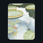 Koi Pond Reflection with Fish and Lilies Magnet<br><div class="desc">Catch your reflection in this attractive koi pond. Watch as the fish seem to swim and the lilies float past you thanks to the lifelike rendering by Chariklia Zarris. This would make an amazing gift for a family member or your significant other!</div>