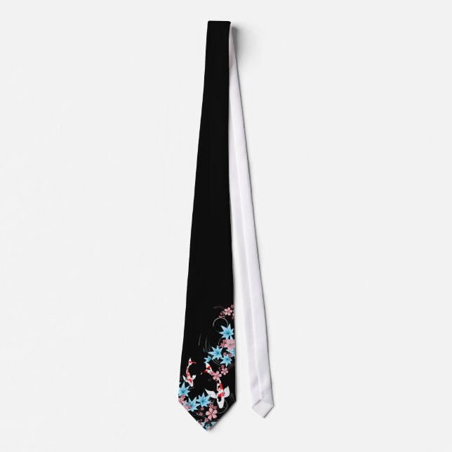 Koi Pond - Spring - Japanese Design Tie (Front)