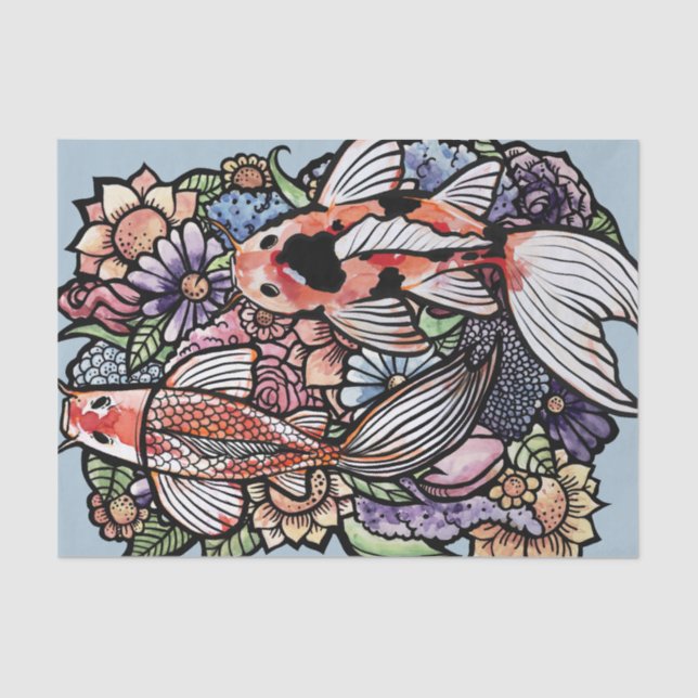 Koi Pond                                           Tissue Paper (Front)