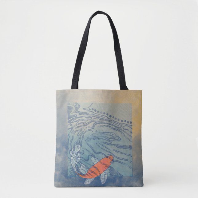 Koi Pond Tote Bag (Front)