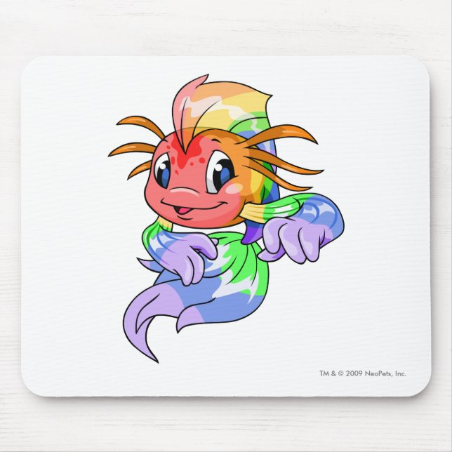 Koi Rainbow Mouse Pad (Front)