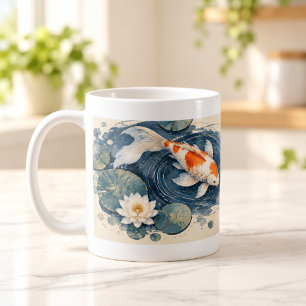 Koi Ripple Japanese Pond Mug
