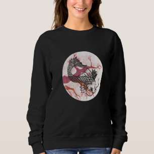 Koi Sakura Tree Prosperity Cherry Blossom Japanese Sweatshirt