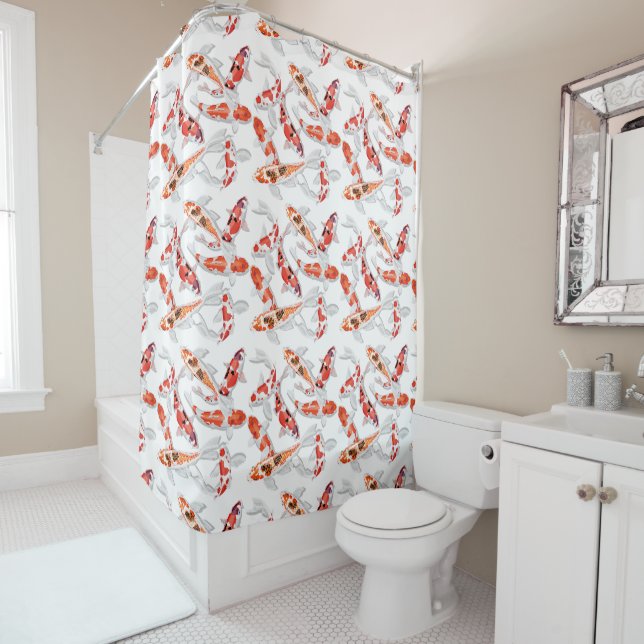 Koi Shower Curtain (In Situ)