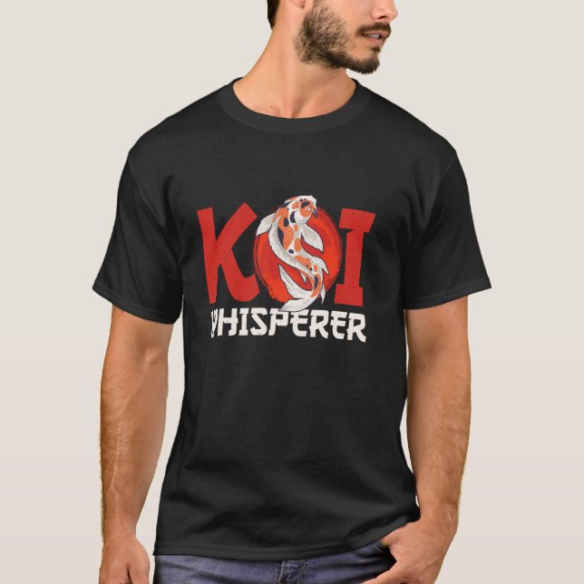 Koi Whisperer Japanese Fish T-Shirt (Front)