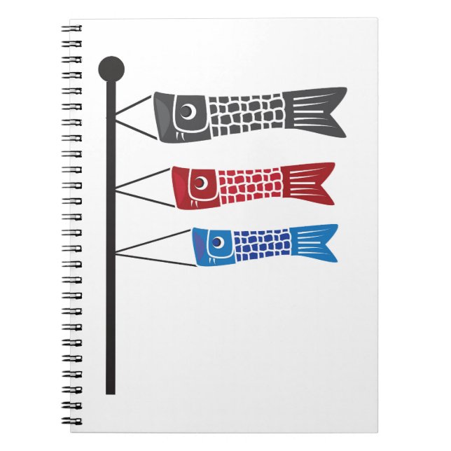 Koinobori or Carp Streamers Notebook (Front)