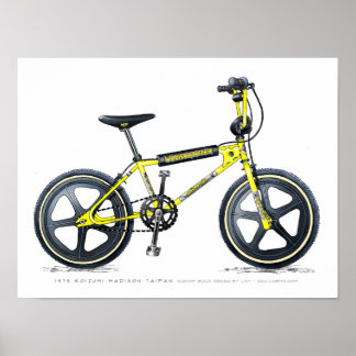 Koizumi Madison Taipan LixBMX Vintage BMX Sketch Poster