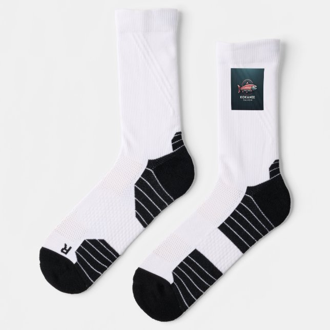 Kokanee Salmon Mountain Stream Spirit Socks (Left)