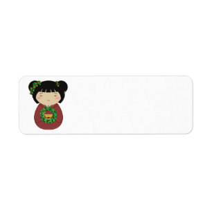 Kokeshi Christmas Wreath