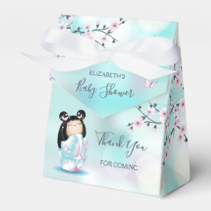 Kokeshi Doll Baby Shower Thank You Favour Box