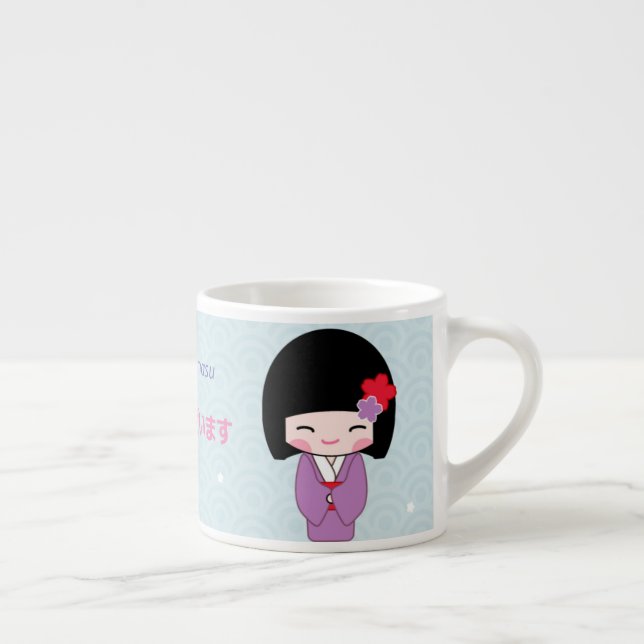 Kokeshi Doll Japanese coffee MUG (Right)