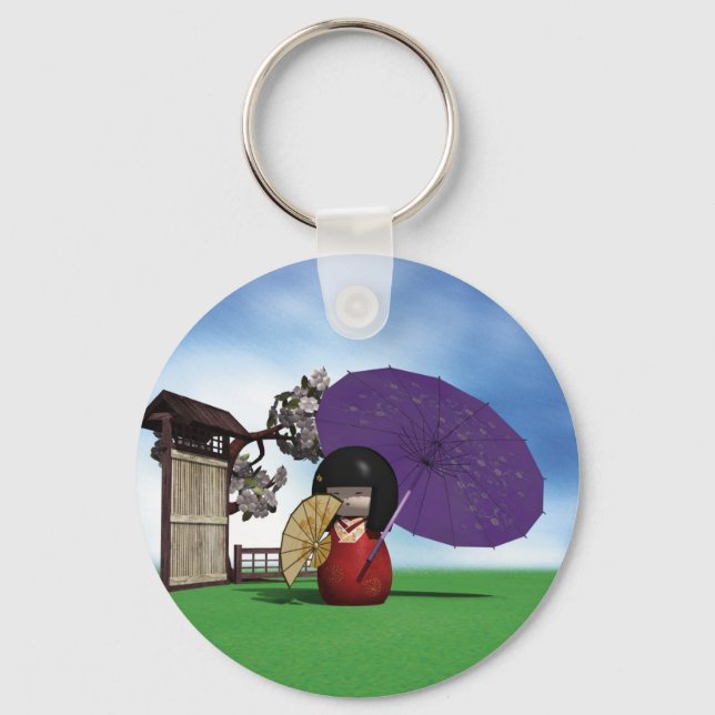 Kokeshi Doll Key Ring (Front)