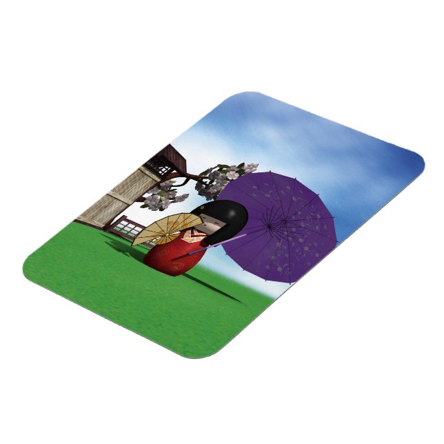 Kokeshi Doll Magnet (Left Side)