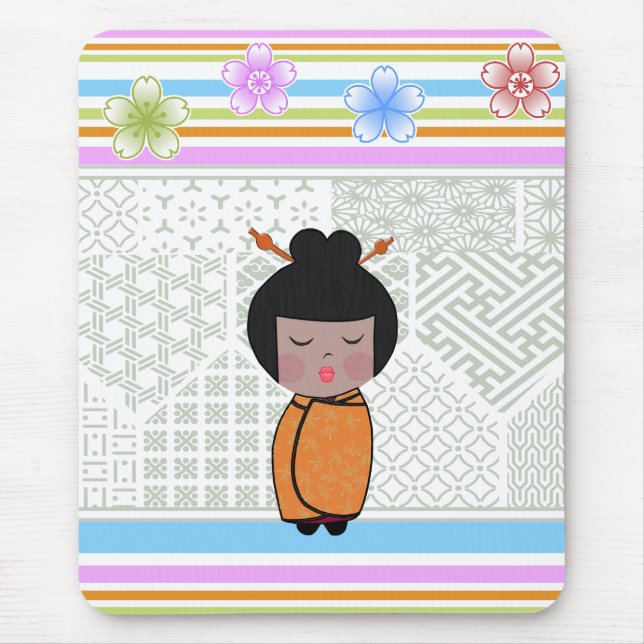 kokeshi dragonflies mouse pad (Front)