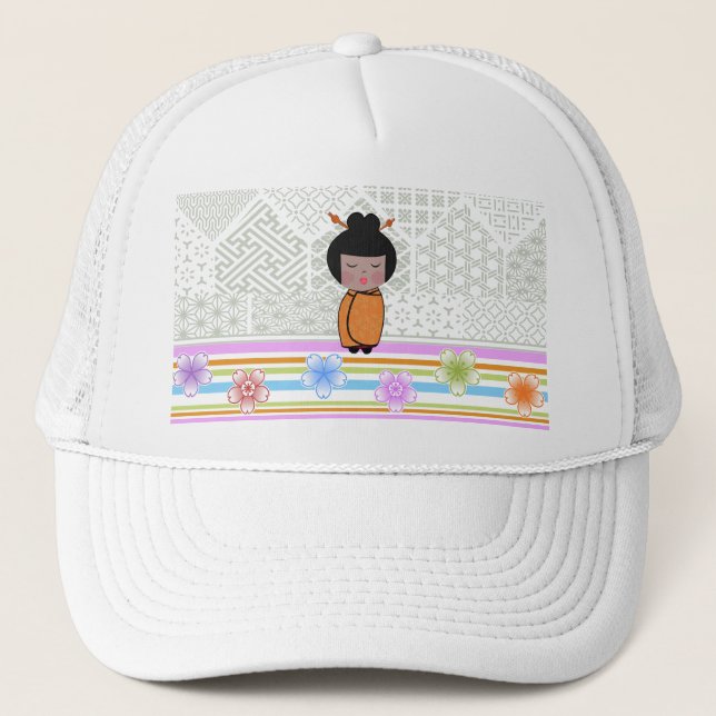kokeshi dragonflies trucker hat (Front)