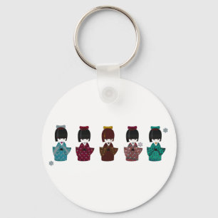 kokeshi key ring