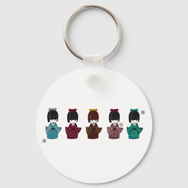 kokeshi key ring (Front)