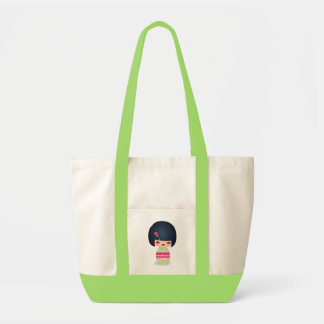 Kokeshi Kiwi Tote Bag