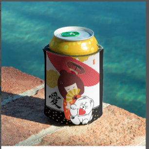 KOKESHI LOVE Chow dog heart Kitchen Towels Can Cooler