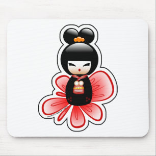 kokeshi-mickey-sfondo-t mouse pad