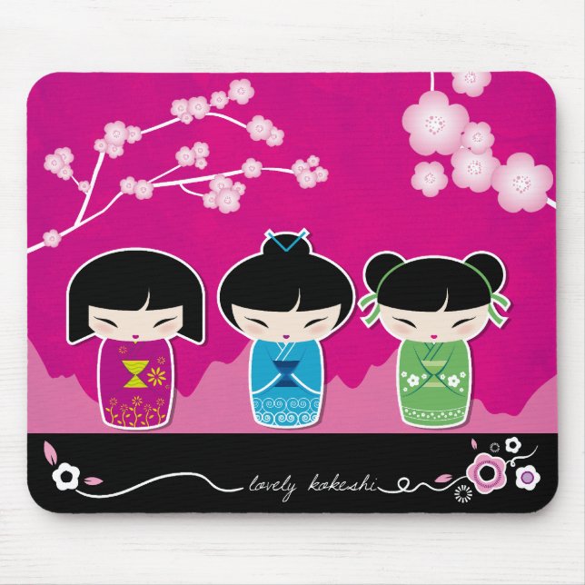 Kokeshi mousepad (Front)