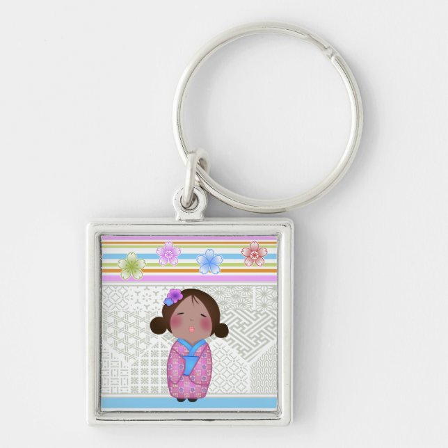 kokeshi sakura key ring (Front)